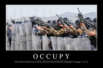 Occupy Motivational Poster von Stocktrek Images