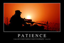 Patience Motivational Poster von Stocktrek Images