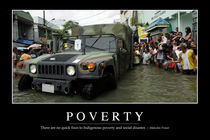 Poverty Motivational Poster von Stocktrek Images