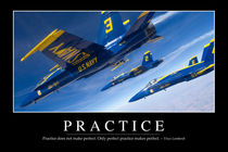 Practice Motivational Poster by Stocktrek Images