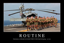 Routine Motivational Poster by Stocktrek Images