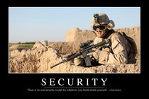 Security Motivational Poster von Stocktrek Images