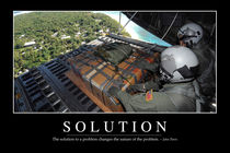 Solution Motivational Poster von Stocktrek Images