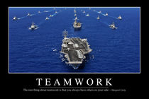 Teamwork Motivational Poster by Stocktrek Images