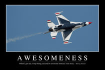 Awesomeness Motivational Poster by Stocktrek Images