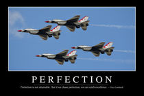 Perfection Motivational Poster by Stocktrek Images