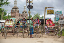 Rickshaw to the mosque von Miro May