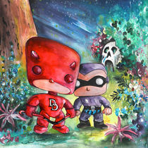 Daredevil And The Phantom In The Jungle von Miki de Goodaboom