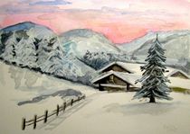 Winter in den Bergen by Barbara Katzenschlager