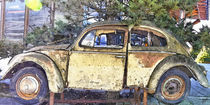 Age, scrapped VW Beetle von Wolfgang Pfensig
