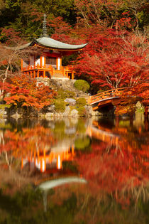Autumn colours at Daigo-ji Temple in Kyoto, Japan by Sara Winter