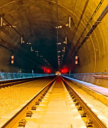 Railroad tunnel by Leopold Brix