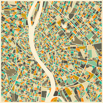 BUDAPEST MAP by jazzberryblue