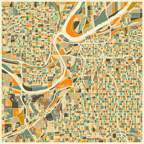 KANSAS CITY MAP by jazzberryblue