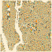 NEW YORK MAP by jazzberryblue
