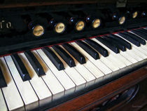 Organ Keyboard Closeup by Susan Savad