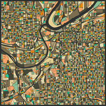 KANSAS CITY MAP by jazzberryblue