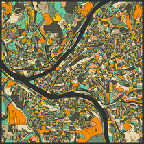 PITTSBURGH MAP von jazzberryblue