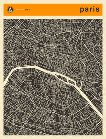 PARIS MAP von jazzberryblue