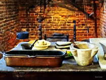 Mortar and Pestles in Colonial Kitchen by Susan Savad