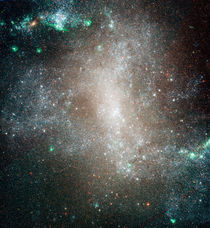 Central region of spiral galaxy NGC 1313. von Stocktrek Images