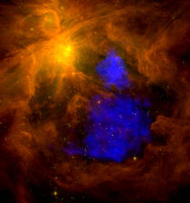 The Orion nebula in infrared. von Stocktrek Images