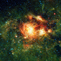NGC 3603, a young star cluster in the Milky Way.