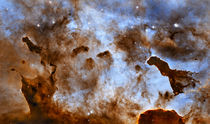 Carina Nebula Star-Forming Pillars. by Stocktrek Images