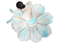 Ballet girl, flower by Luba Ost