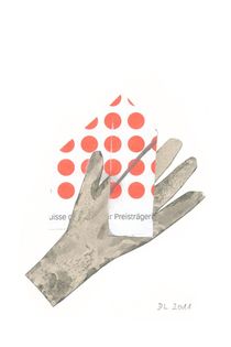 Hand mit roten Punkten by Doris Lasar