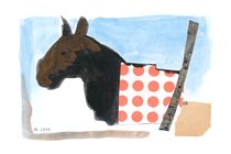 Pferd mit roten Punkten by Doris Lasar