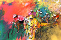The Yellow River Of The Tour De France von Miki de Goodaboom