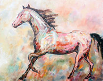 'Brown horse running' by Elisaveta Sivas