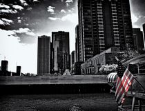 Flag on the Chicago River by Ken Dvorak