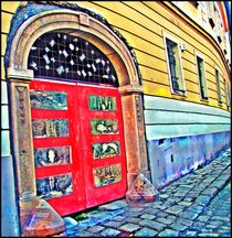 Painted Door Archway by Sandra  Vollmann