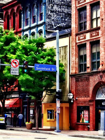 Pittsburgh PA - Liberty Ave and Smithfield Street by Susan Savad