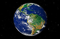Full Earth showing South America by Stocktrek Images