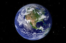 Full Earth showing North America von Stocktrek Images