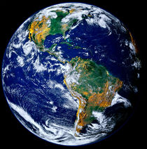 Full Earth Showing The Americas. von Stocktrek Images