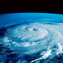 Eye of Hurricane Elena in the Gulf of Mexico. von Stocktrek Images