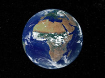 Full Earth Showing Africa and Europe. by Stocktrek Images