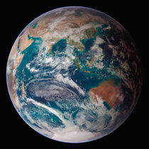 A full view of Earth showing global data. von Stocktrek Images