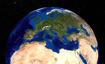 Earth  showing the Mediterranean Sea. von Stocktrek Images