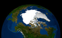 Arctic sea ice in 2005. by Stocktrek Images