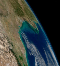 View of the northern Gulf of Mexico. by Stocktrek Images