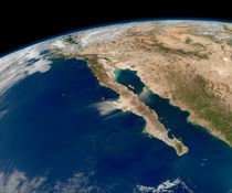 Baja California and the Pacific coast of Mexico. by Stocktrek Images