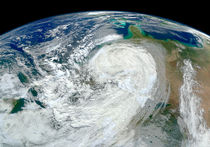 Hurricane Sandy along the East Coast of USA. by Stocktrek Images