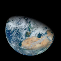 Earth showing North Africa and Europe. von Stocktrek Images