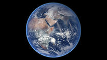 Composite image of the eastern hemisphere on planet Earth. von Stocktrek Images