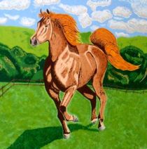 Pferd auf der Weide by Hans Elsner